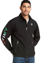 Load image into Gallery viewer, Ariat Men's New Team Softshell MEXICO Water Resistant Jacket Style 10031424